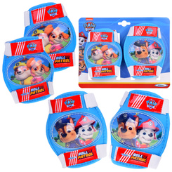 Buckle-up elbow pads S and knee pads M for kids Paw Patrol SP0849