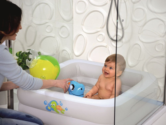 Bestway Inflatable Bathtub, Paddling Pool + Changing Table 2in1 51116