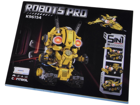 Technical Blocks Robots Pro 5-in-1 Set Remote Control + LED Light 673 pcs RC0743