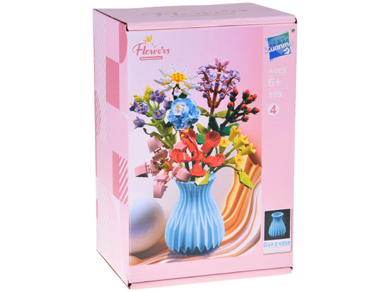 Technical blocks Bouquet of 8 wild flowers in a vase 699 pieces ZA5891