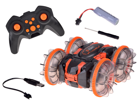 Amphibious Car 2-in-1 Stunt R/C Remote Controlled – Drives, Floats, Lights Up RC0735