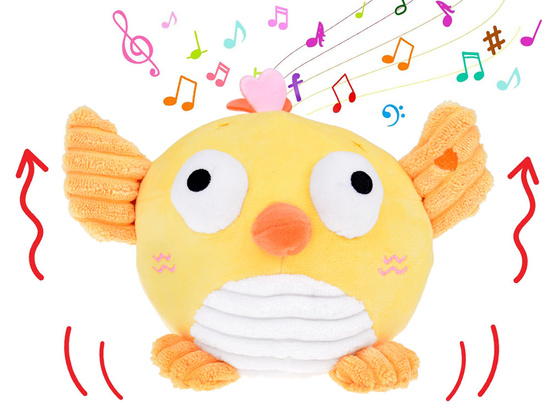 Plush interactive bird ball. Records plays melodies vibrates ZA5575