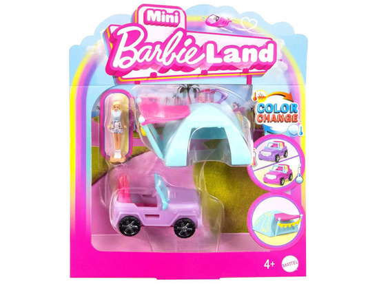 Mattel Mini Barbie Land Camper Doll with Off-Road Vehicle + Tent ZA6038 G