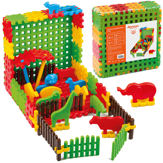 Marioinex Construction Blocks Zwierzyniec ZOO 50 pcs. Wafers ZA5037