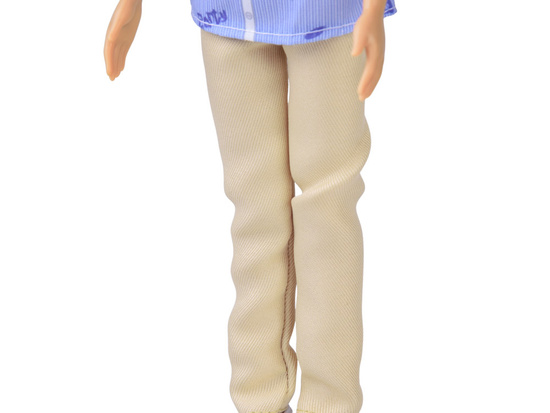 Anlily Doll boy BLOND Paulo in shirt and light trousers ZA6006 A