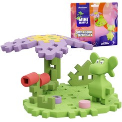 Marioinex Diplodocus Dragon and Jungle Mini waffle 25pcs + figure ZA5495