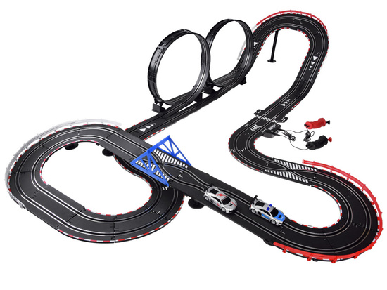 Electric car rally racing track 2 cars AUDI route 8m RC0620