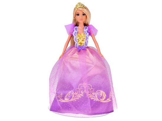 Long-haired princess doll in a ball gown + accessories ZA5704