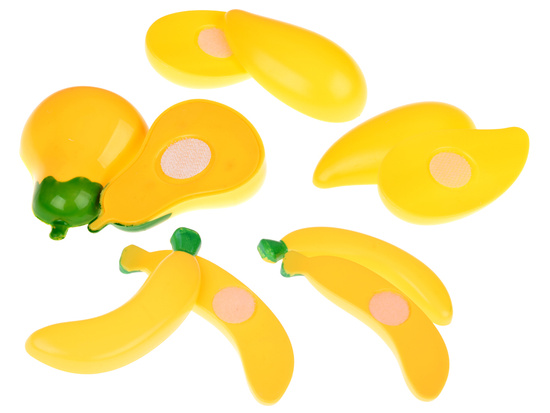 Set for cutting vegetables and fruits with Velcro + learning colors - 34 pieces ZA5904
