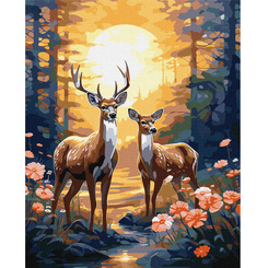 Painting by numbers 40x50 cm KHO6602 Graceful deer AP0113