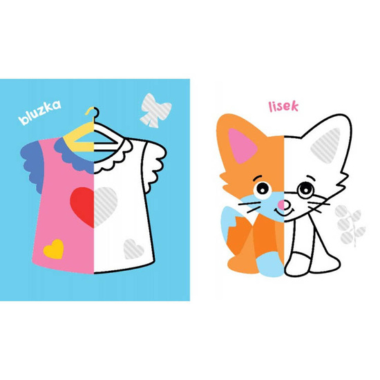 Aksjomat Pół i pół. Kolorowanka malucha z lalką KS0752