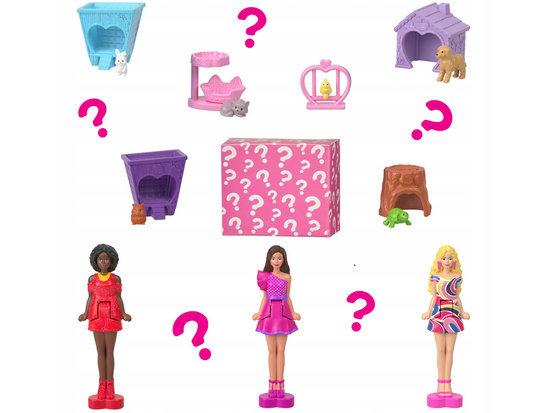 Mattel Mini BarbieLand Dollhouse + Doll and Pet + Accessories ZA6039 B