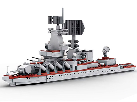 Technical blocks military ship cruiser Varyag 396 pieces ZA5674