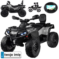 Battery-powered quad for children 2 people CAN-AM OUTLANDER 4x4 LED panel PA0326