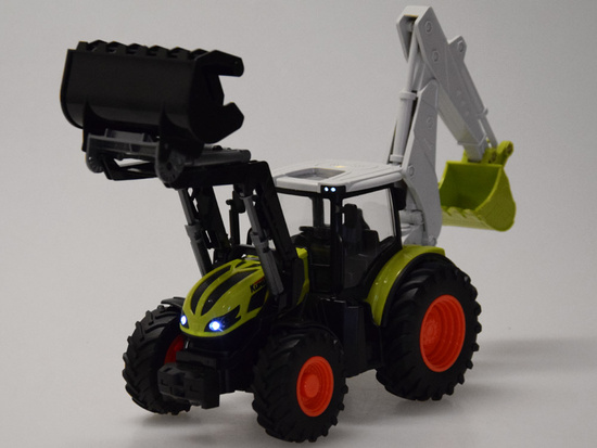 Zdalnie sterowany traktor Koparko-ładowarka spychacz na pilota  RC0718