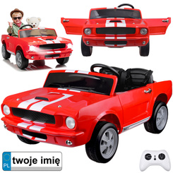 Autko na akumulator dla dzieci SHELBY GT 350 klasyk DWUOSOBOWE PA0336