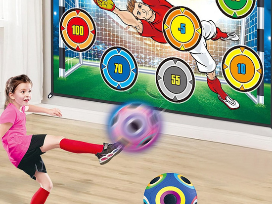Shooting Wall Game Set + Light Up Soccer Ball ZA5599