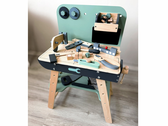 Wooden workshop for a little handyman tools for children ZA5616