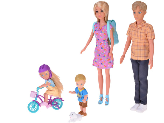 Anlily Large set DOLL FAMILY Kitchen and furniture + school and work ZA5699