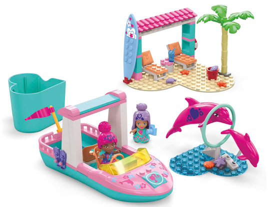 121-piece MEGA Barbie Color Reveal blocks Adventure with dolphins ZA5425