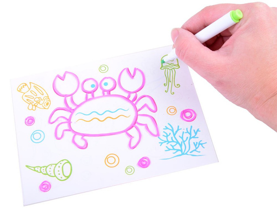 3D Drawing Board with LED Lighting + Markers and Glasses TA0115