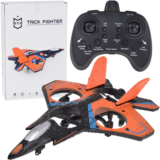 Remote controlled Quadcopter drone - flying vehicle + colored diodes RC0701