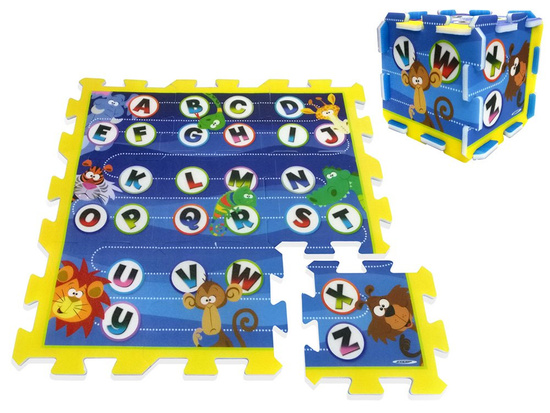 Foam puzzle - educational mat for children ALPHABET with animals ZA3148