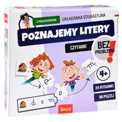 Jawa Edukacyjna gra - układanka Poznajemy LITERY z profesorkiem GR0662