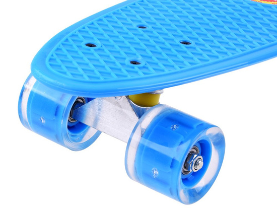 FISZKA skateboard for children up to 50kg LED glowing wheels SP0575
