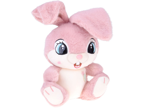 Plush rabbit 40 cm Lovely pink MALINKA with foldable ears ZA5922