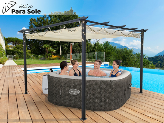 PROMOTIONAL SET Bestway Lay-Z-Spa Cabo + Pergola Para Sole Estivo 6001R