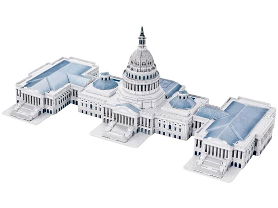 The Capitol Hill 3D Puzzle 132-pieces 3D Puzzle ZA5400