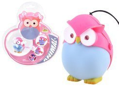 Colorful OWL keychain - Pendant with light + sound ZA3528