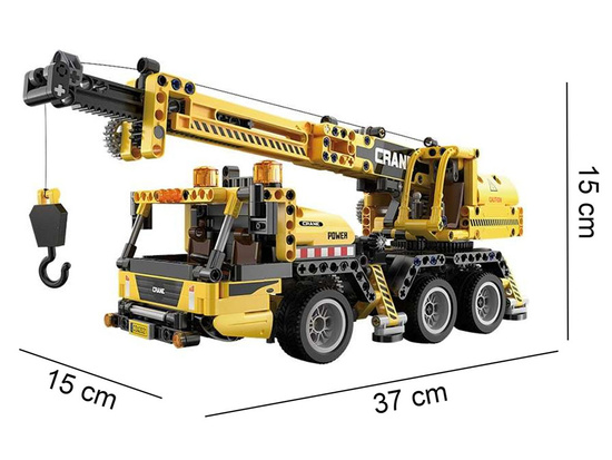 CaDA technical construction blocks 658 pieces CRANES movable elements ZA 5690