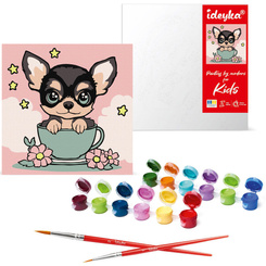 Paint by Number Kit Sweet Puppies KHO6270 Kids 25x25AP0051