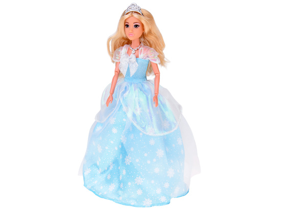 Anlily Snow White Doll in a Blue Dress with Snowflakes ZA5702
