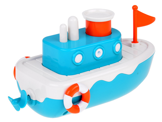 Floating wind-up bath ship. Splashes water ZA5603