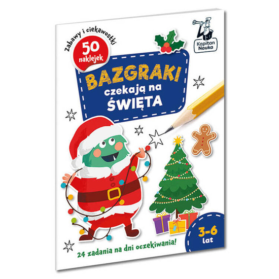 Captain Science Scribbles are waiting for Christmas 24 puzzles stickers KS1008