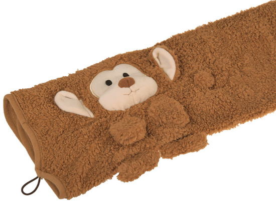 Soft blanket - cuddly 2in1 MONKEY in mocha mouse color ZA0724