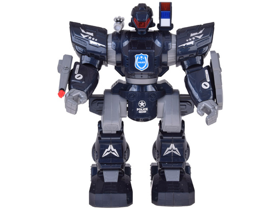 Remote-controlled POLICE ROBOT - walks, dances, shoots and lights up RC0731