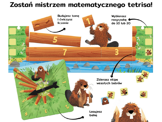 Kapitan Nauka Licz dobrze, bobrze! matematyczna gra edukacyjna GR0673