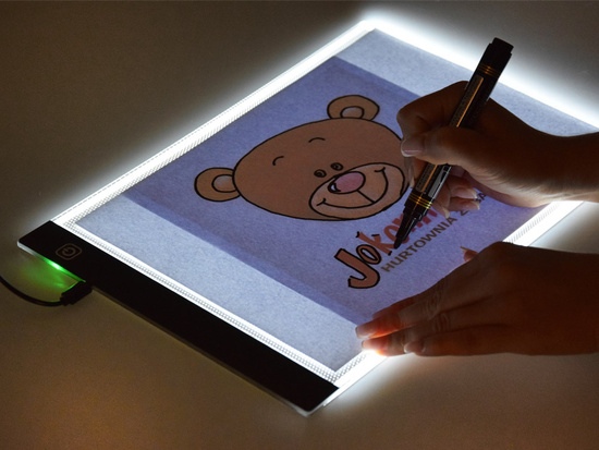 Deska kreślarska tablet graficzny LED do rysowania dla dzieci TA0111