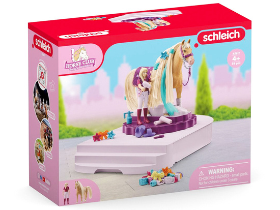 Schleich rotating horse grooming station Sofia horse figurine akc ZA6003