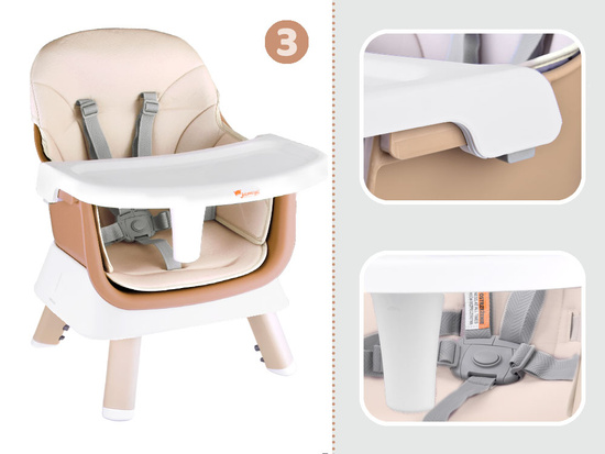 High chair, feeding chair Set 6in1 ZA4142
