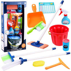 Cleaning kit, bucket, mop, brush, brush ZA3846