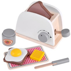 Set of WOODEN TOASTER with fried egg + accessories Small household appliances ZA4122