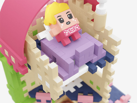 Marioinex Klocki mini wafle Wieża Fantazji 148ele 2 figurki  ZA5493