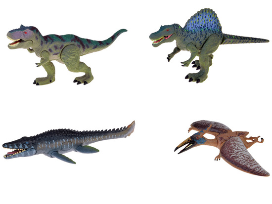 Set of large dinosaur figurines, 4 pieces, figures with movable elements ZA5689