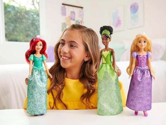 Mattel Disney Princess 3-Doll Set: Ariel + Tiana + Rapunzel ZA6036