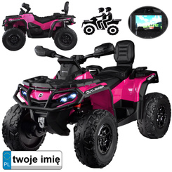 Battery-powered quad for children 2 people CAN-AM OUTLANDER 4x4 LED panel PA0326